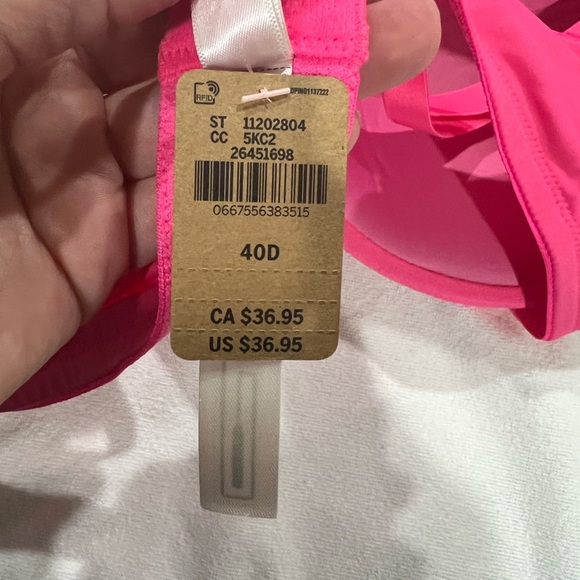 PINK VS Victoria Secret bra pink t-shirt wear everywhere lightly lined 40D - Picture 5 of 6